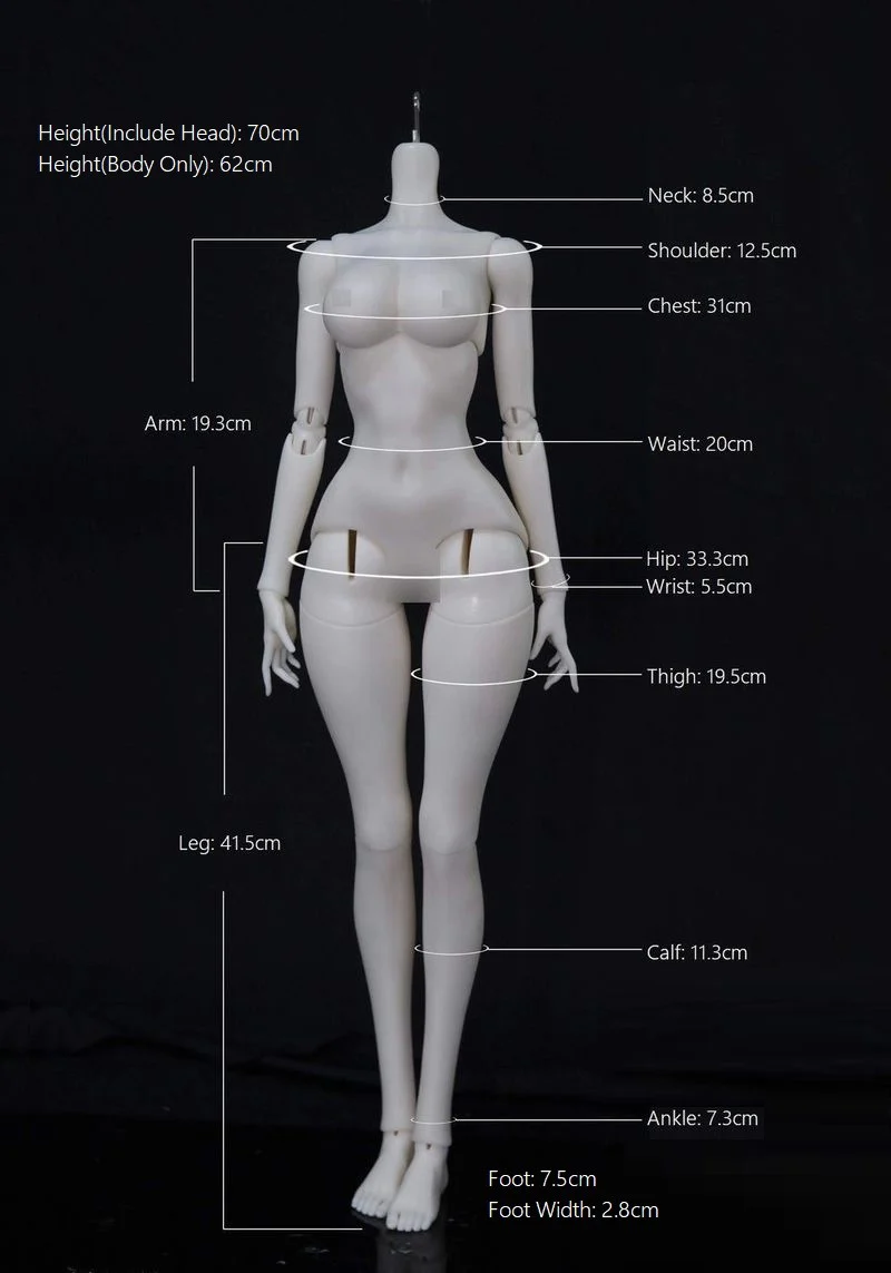 1/3 70cm Girl Body: Milk Skin | Preorder | PARTS - Image 16