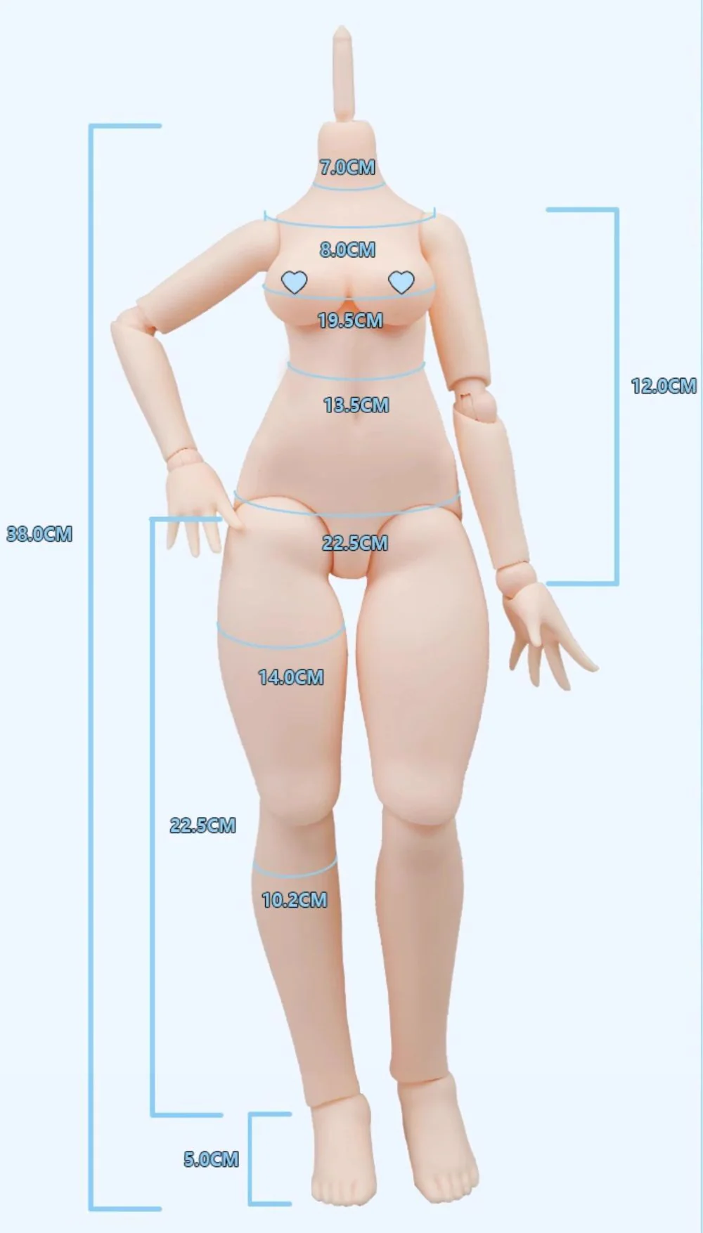 1/4 Girl Body (Mimi Ver.2) Chest L-Chocolate Skin [Limited quantity] | PREORDER | PARTS - Image 8