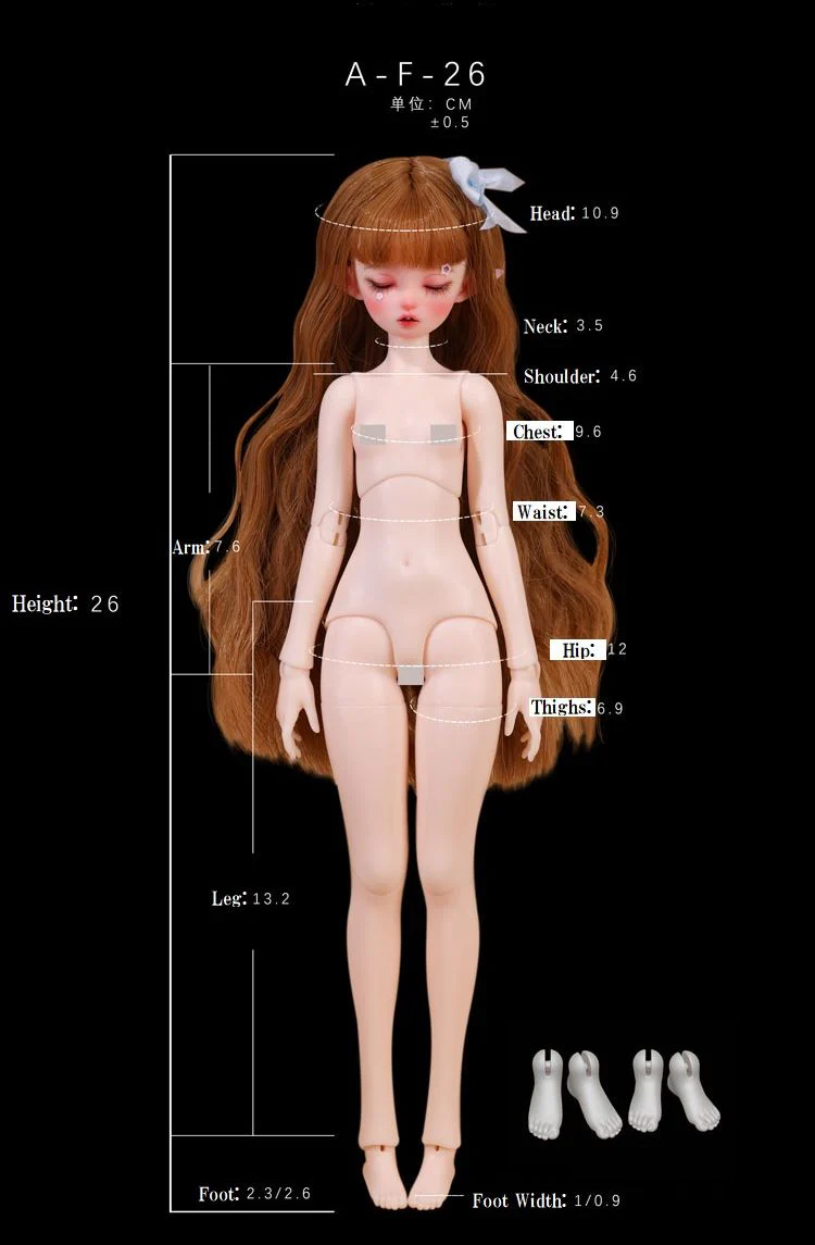 1/6 26cm Girl Body (AE-F-26) | Preorder | PARTS - Image 10