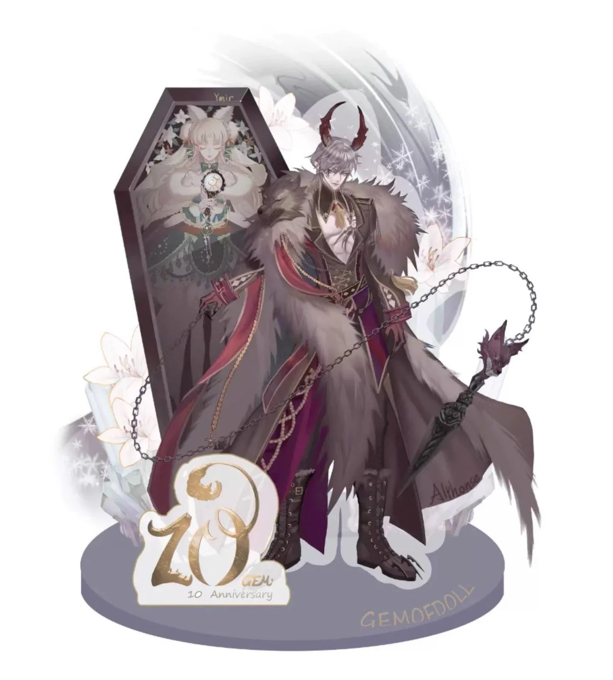 Acrylic Stand: 1/3 Ymir & Alphonse | Preorder | TOOL - Image 3