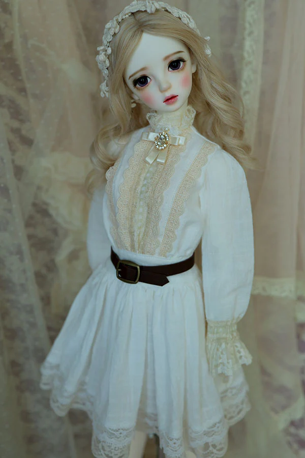 AK-329 Ivory Dress (Belt) | Preorder | OUTFIT - Image 4