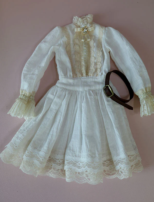 AK-329 Ivory Dress (Belt) | Preorder | OUTFIT - Image 9