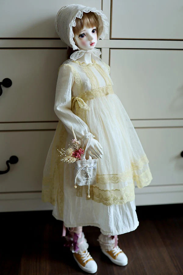 AK-333 Ivory dress, apron set | Preorder | OUTFIT - Image 11