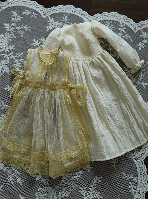 AK-333 Ivory dress, apron set | Preorder | OUTFIT - Image 17