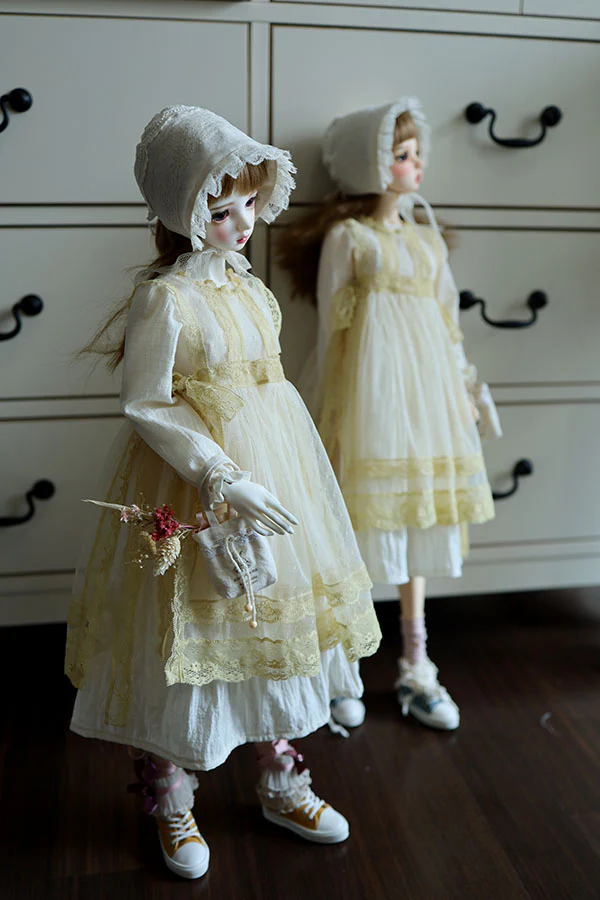 AK-333 Ivory dress, apron set | Preorder | OUTFIT - Image 2