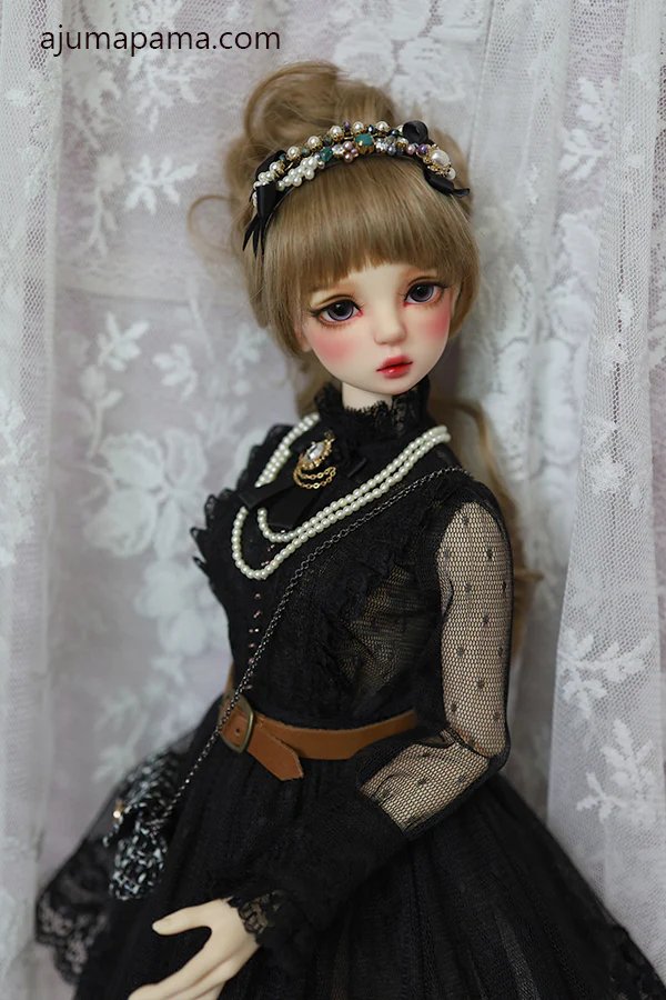 AK-340 Black mesh dress [Basic] | Preorder | OUTFIT - Image 11
