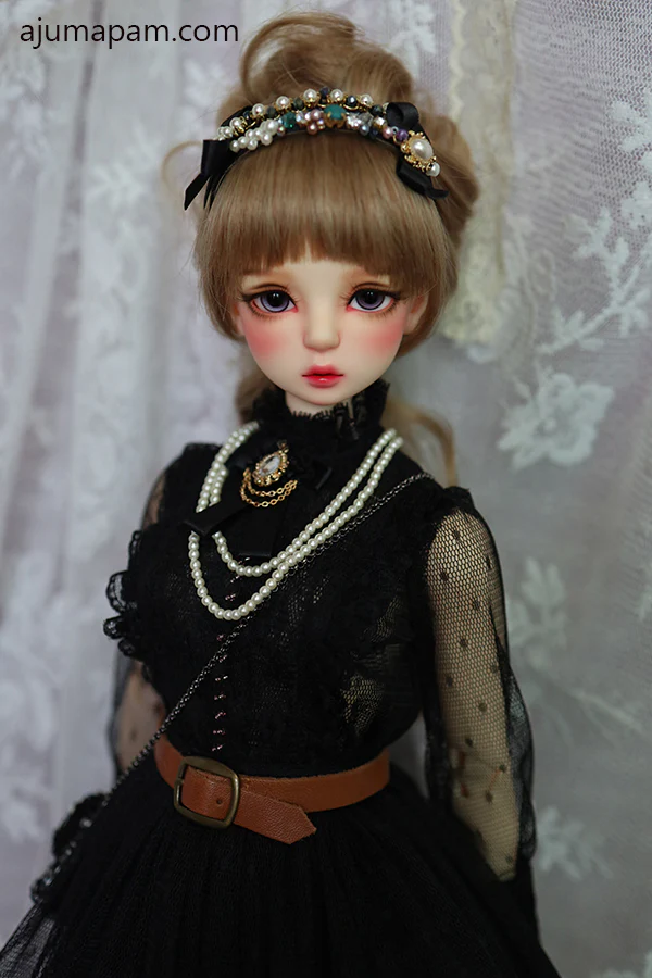 AK-340 Black mesh dress [Basic] | Preorder | OUTFIT - Image 3