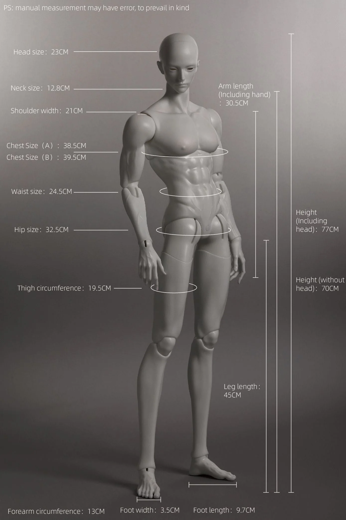 B75-001 Boy Body | Preorder | PARTS - Image 15