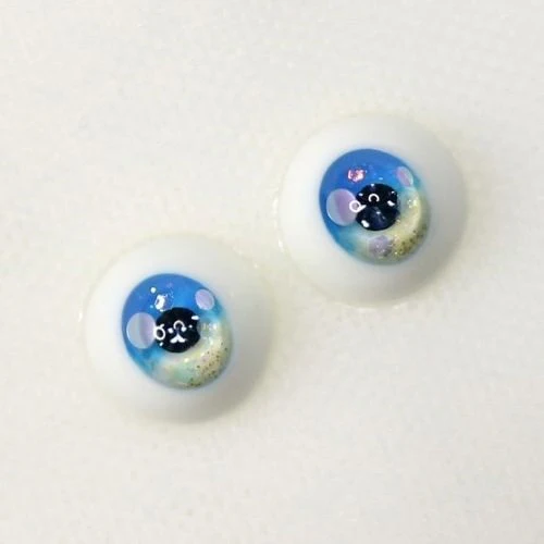 Beach Eyes -Green Anime (Oval Iris) 18mm | Item in Stock | EYE - Image 5