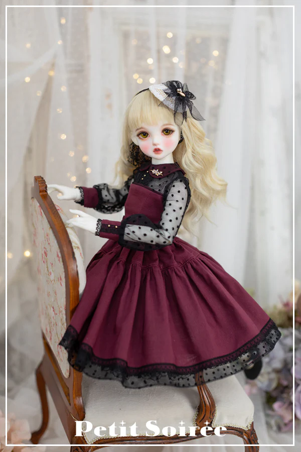 Begonia dress (MSD size): Wine | Preorder | OUTFIT - Image 7