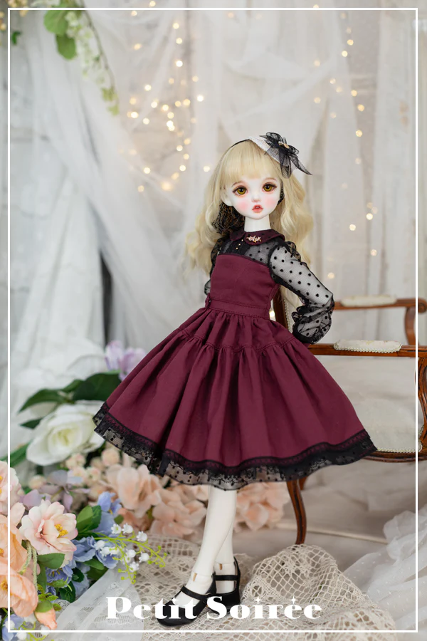 Begonia dress (MSD size): Wine | Preorder | OUTFIT - Image 8