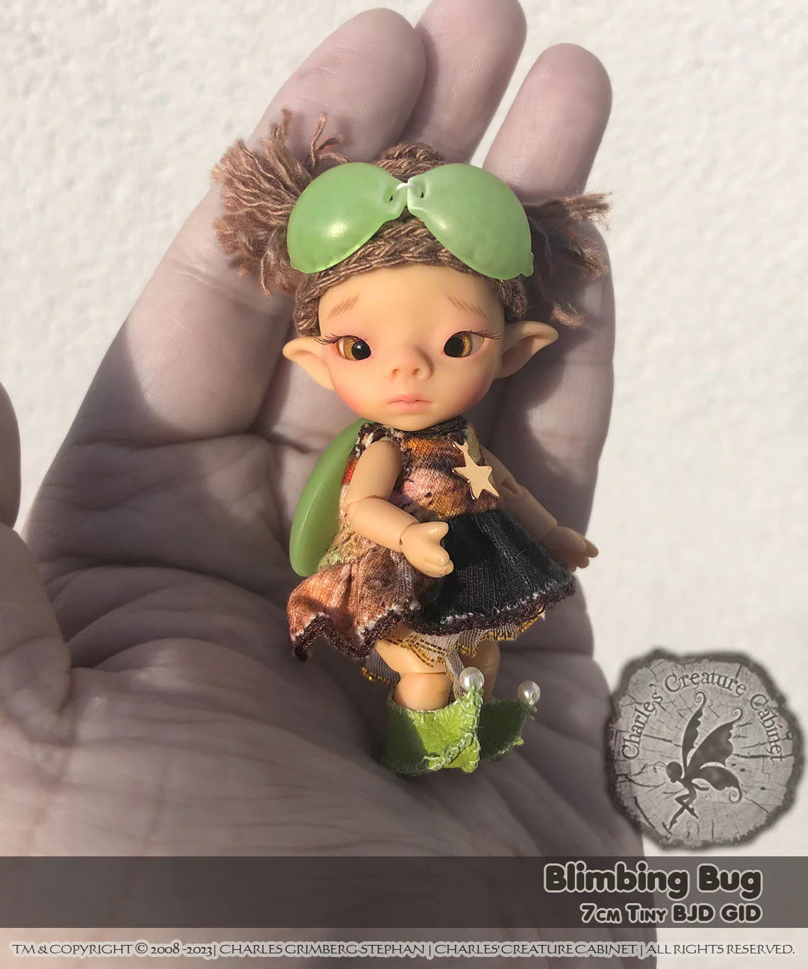 Blimbing Bug "Baby Firefly Faerie" ball-jointed doll 7cm Tiny BJD Averrhoa bilimbi [Limited Quantity] | Preorder | DOLL - Image 3