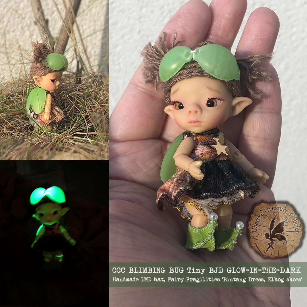 Blimbing Bug "Baby Firefly Faerie" ball-jointed doll 7cm Tiny BJD Averrhoa bilimbi [Limited Quantity] | Preorder | DOLL - Image 8