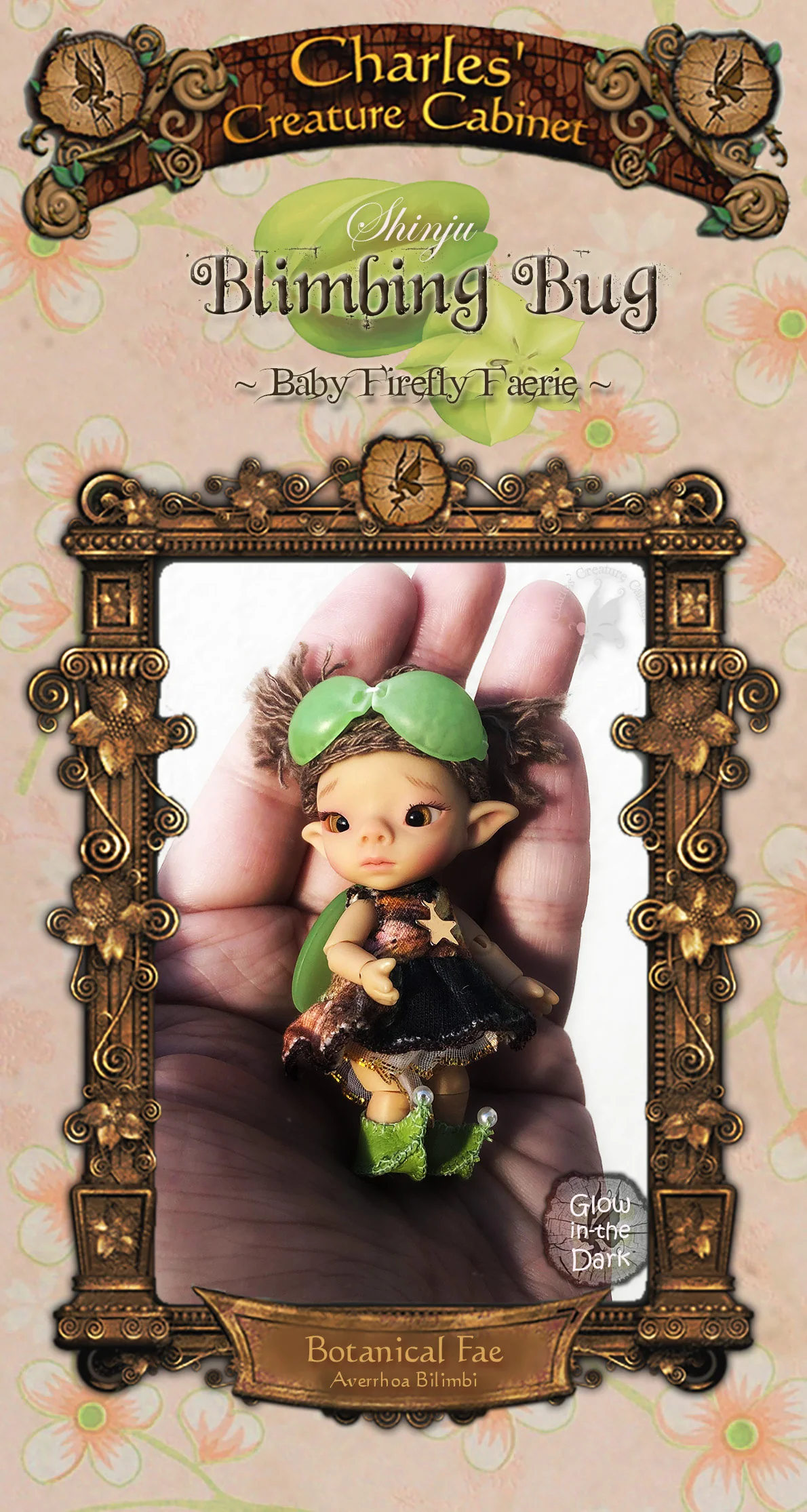 Blimbing Bug "Baby Firefly Faerie" ball-jointed doll 7cm Tiny BJD Averrhoa bilimbi [Limited Quantity] | Preorder | DOLL - Image 9