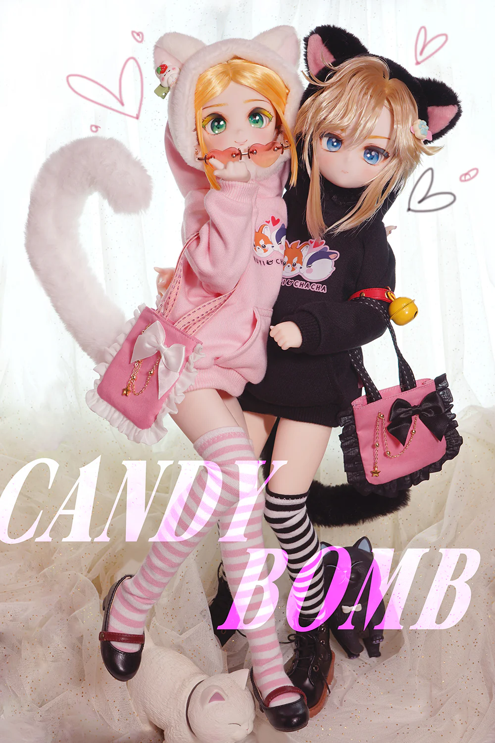 CANDY❤BOMB01 Cat Powder (Pink) Set | [OUTFIT] - Image 2