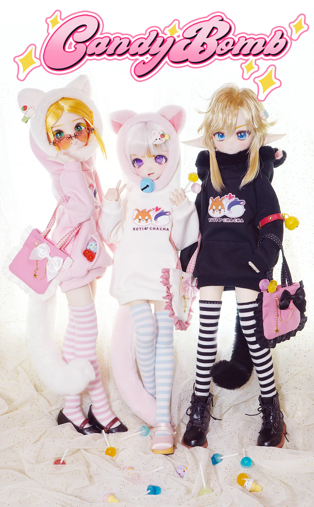 CANDY❤BOMB01 Cat Powder (Pink) Set | [OUTFIT] - Image 6