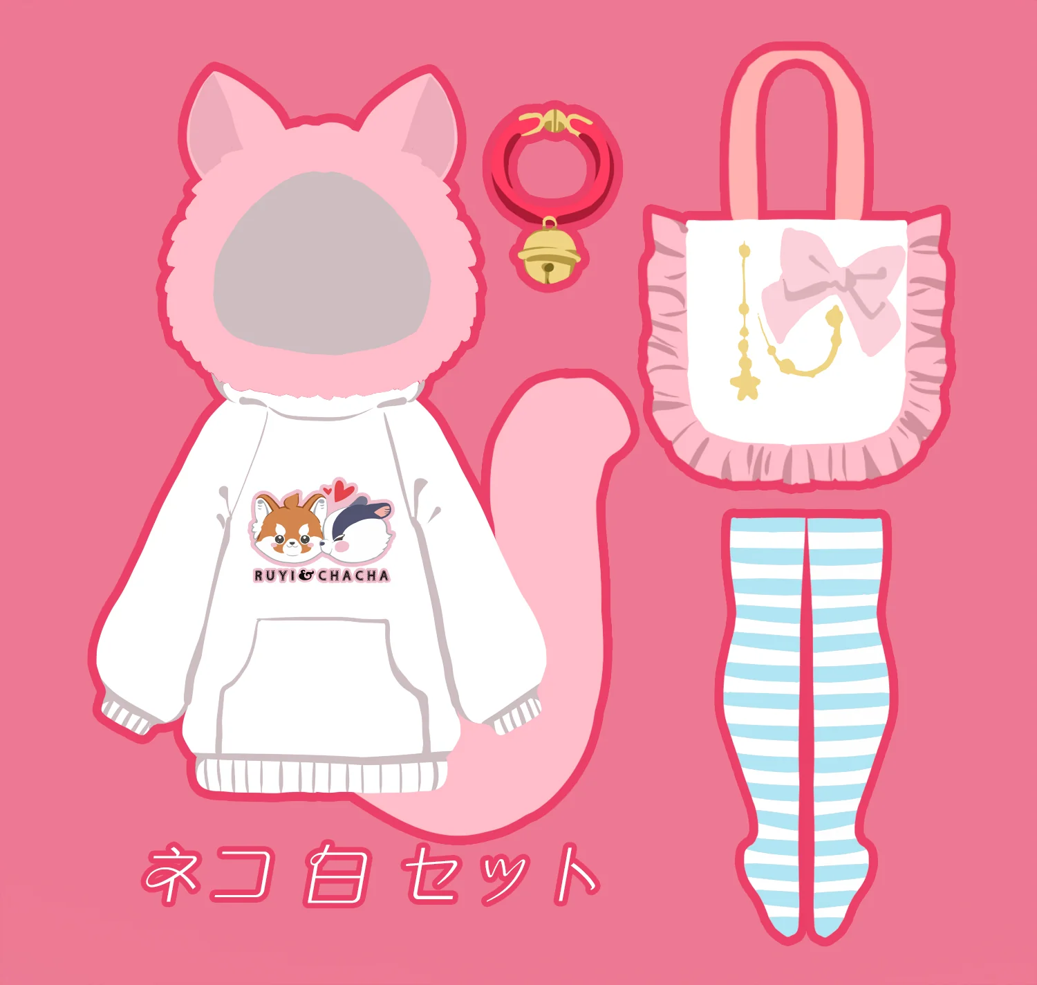 CANDY❤BOMB01 Cat White Set | [OUTFIT] - Image 7