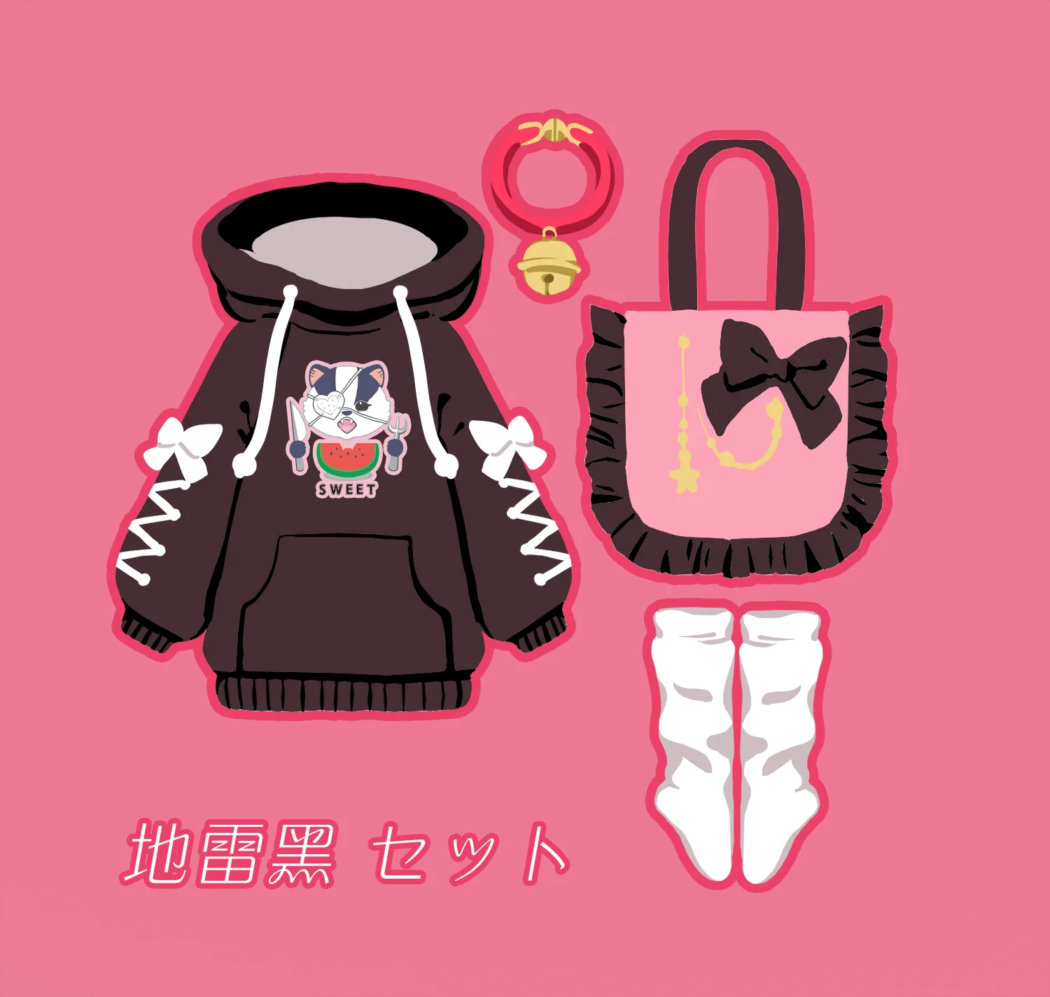 CANDY❤BOMB01 Mine black set | Item In Stock | OUTFIT - Image 6