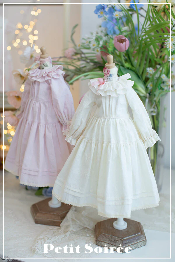 Caroline Dress (for MSD) - Cream Dress + Pink Apron  | Preorder | OUTFIT - Image 21