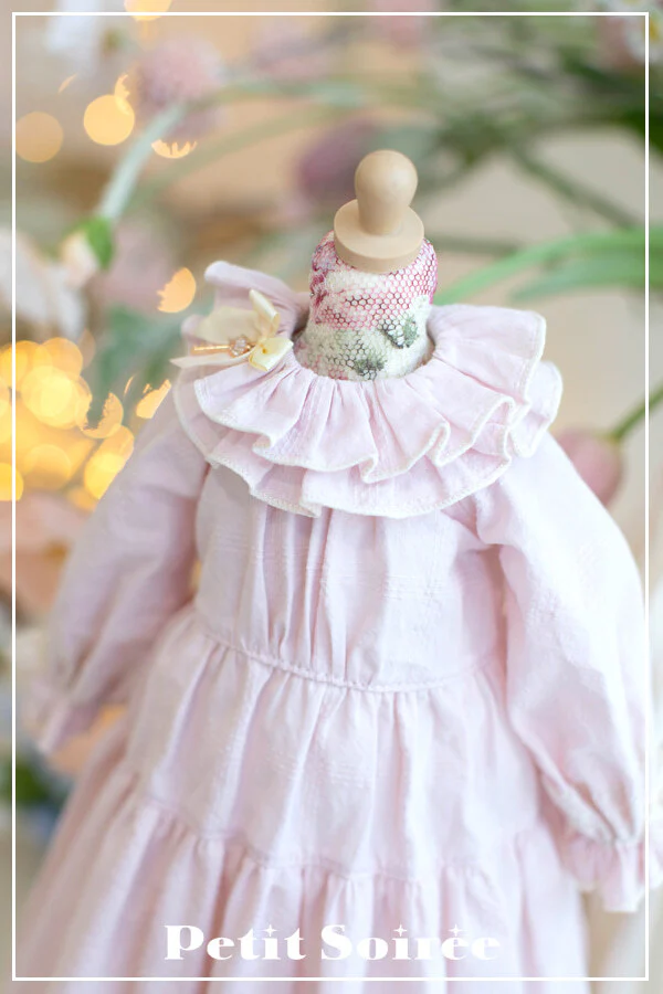 Caroline Dress (for MSD) - Cream Dress + Pink Apron  | Preorder | OUTFIT - Image 23