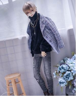 checkered blue boy [Jacket] | Item in Stock | OUTFIT - Image 2