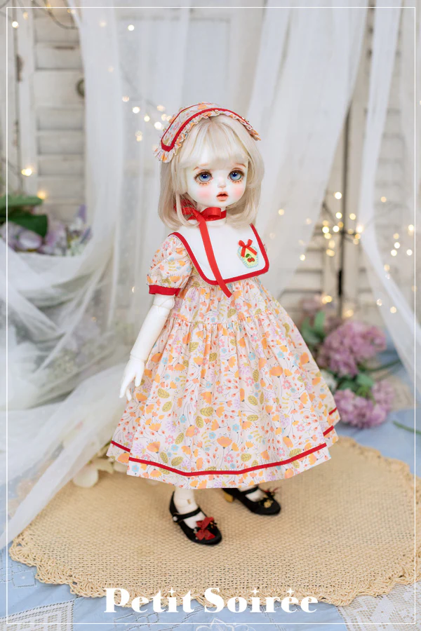 Cherry Dress (Orange Flowers) | PREORDER | OUTFIT - Image 2