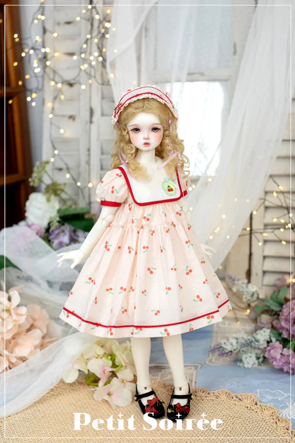 Cherry Dress (Peach Cherry) | PREORDER | OUTFIT - Image 3