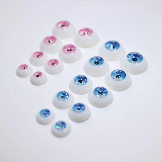 Cloud Eyes -Blue Black Pupil 18mm | Item in Stock | EYE - Image 3