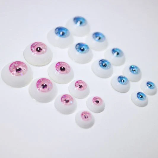 Cloud Eyes -Blue Black Pupil 18mm | Item in Stock | EYE - Image 4