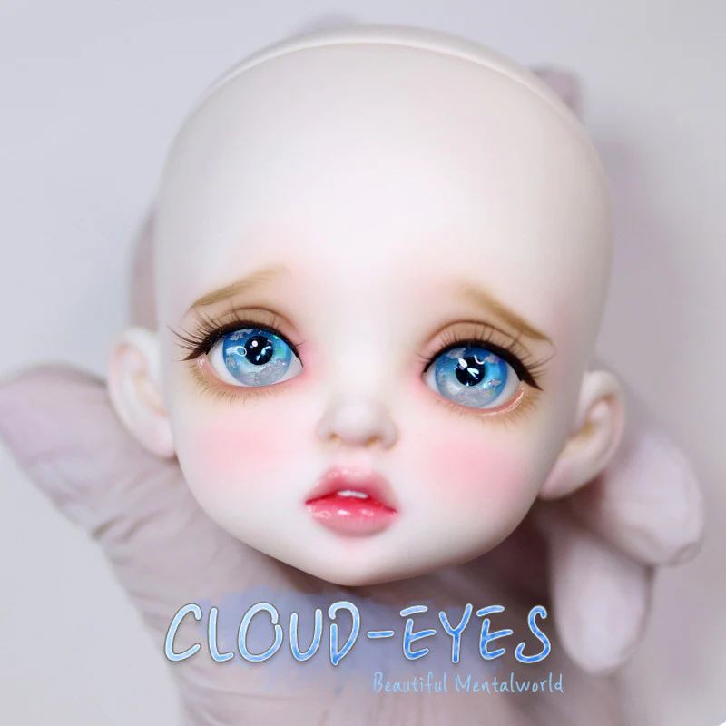 Cloud Eyes -Blue Black Pupil 18mm | Item in Stock | EYE - Image 6