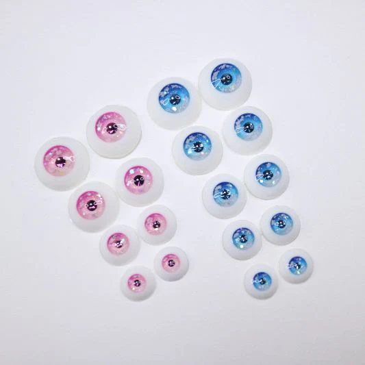 Cloud Eyes -Pink Black Pupil 14mm | Item in Stock | EYE - Image 5
