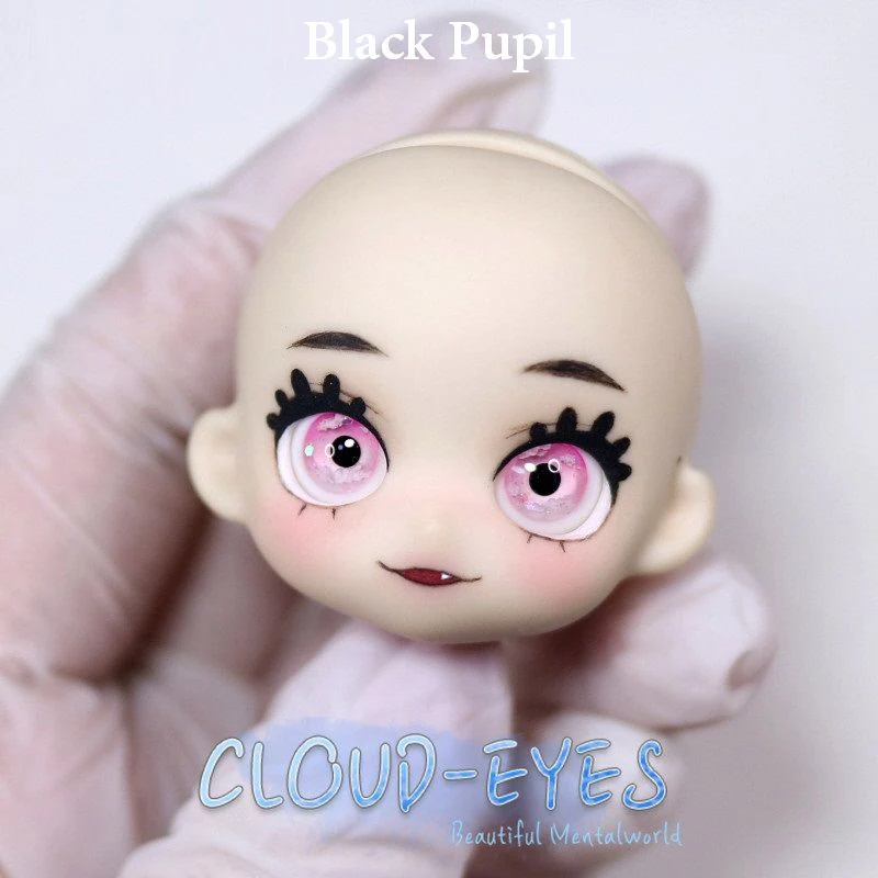 Cloud Eyes -Pink Black Pupil 14mm | Item in Stock | EYE - Image 6
