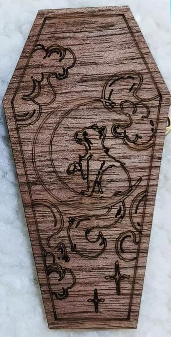 Gothic Style Menu Board: 1/3 Black Cat | PREORDER | ACCESSORY - Image 3