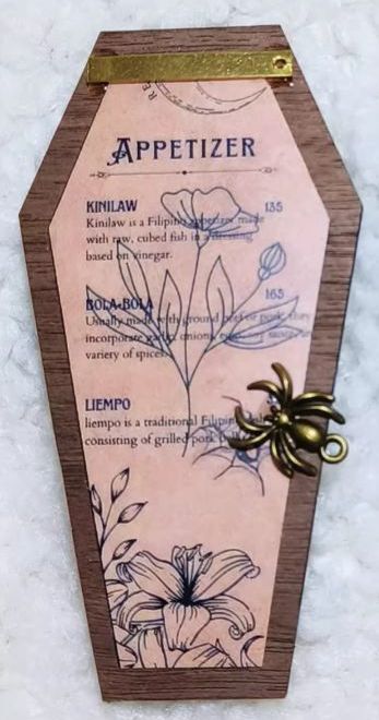 Gothic Style Menu Board: 1/3 Spider | PREORDER | ACCESSORY - Image 5