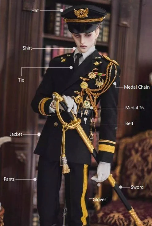 Honour Military Dress Beige&Gold Fullset: ID75 [Limited Time Offer] | PREORDER | OUTFIT - Image 9