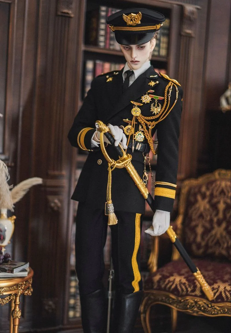Honour Military Dress Black & Gold: ID75 [Limited Time Offer] | PREORDER | OUTFIT