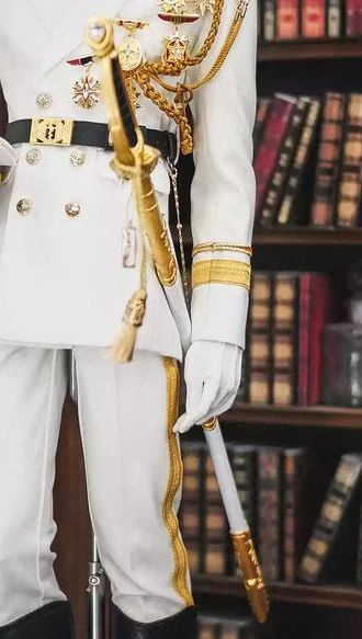 Honour Military Dress White & Gold Fullset: ID75 [Limited Time Offer] | PREORDER | OUTFIT - Image 7