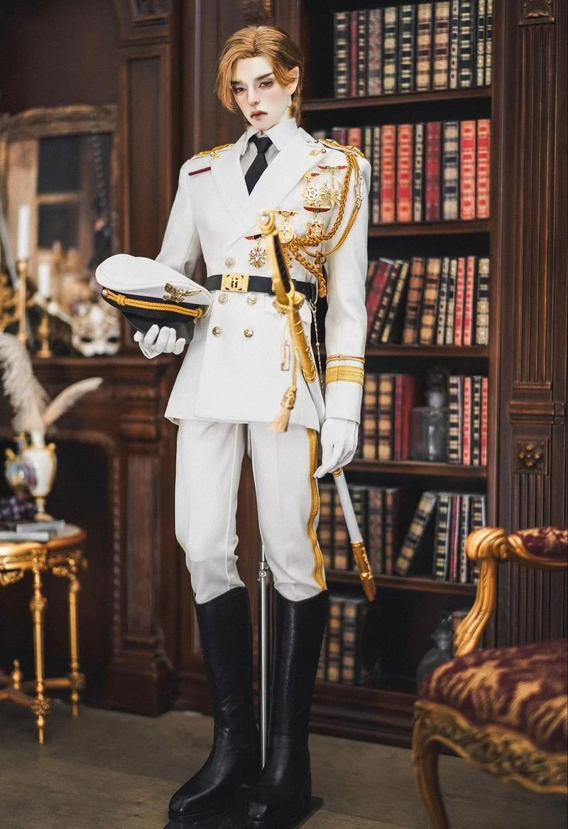 Honour Military Dress White & Gold: ID75 [Limited Time Offer] | PREORDER | OUTFIT