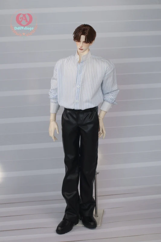 Light blue striped shirt［75］-Crew Neck | Preorder | OUTFIT - Image 7