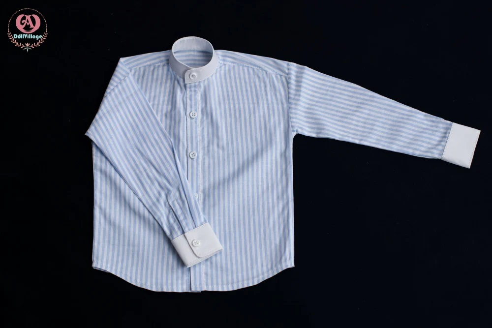 Light blue striped shirt［75］-Crew Neck | Preorder | OUTFIT - Image 9