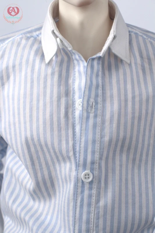 Light blue striped shirt［75］-Square Neck | Preorder | OUTFIT - Image 6