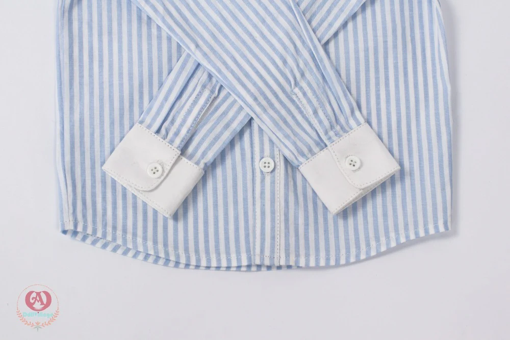 Light blue striped shirt［75］-Square Neck | Preorder | OUTFIT - Image 9