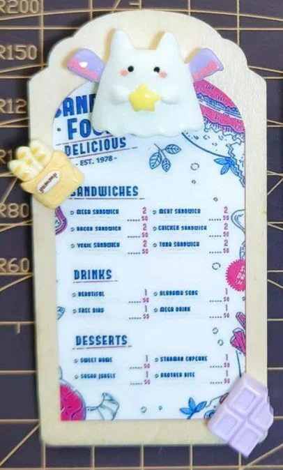 Menu Board: 1/3 Bear | PREORDER | ACCESSORY - Image 2