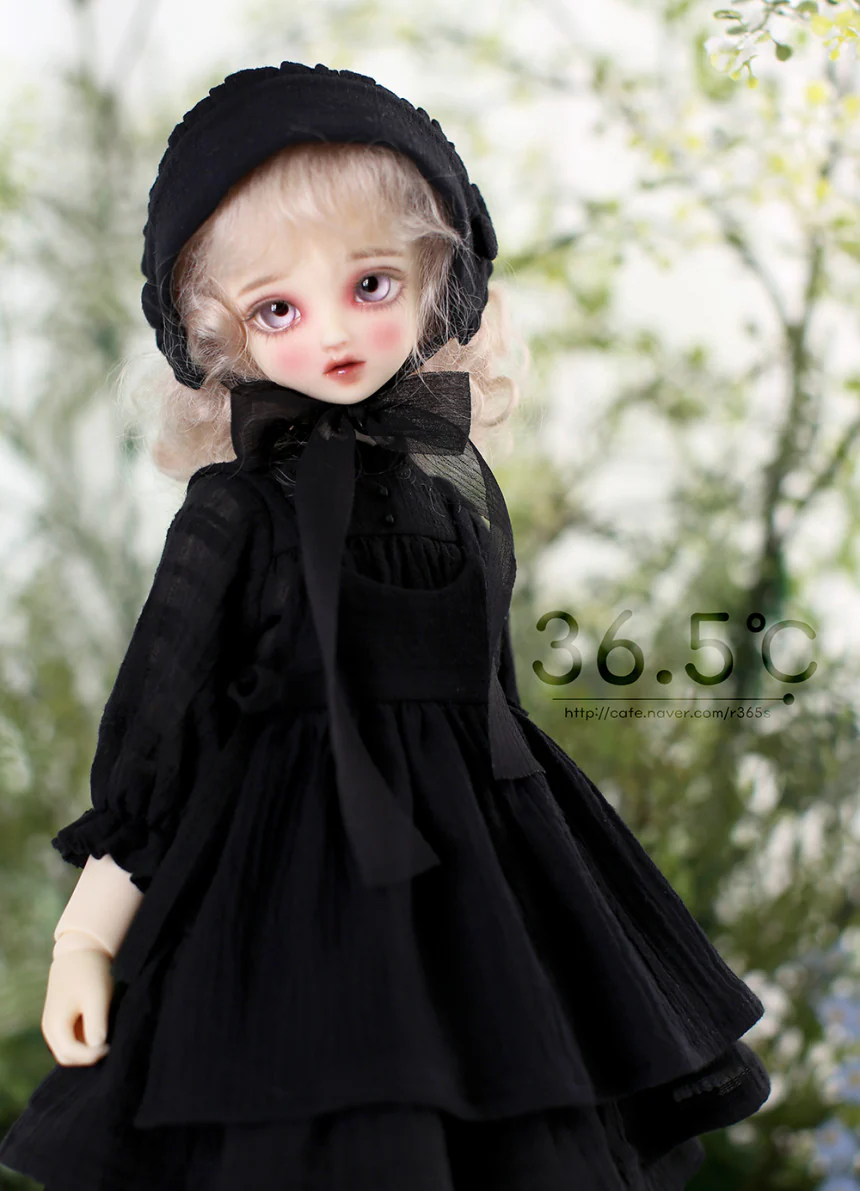 [MSD] Dorothy set - Black (Black) Bonnet（MSD) | Preorder | OUTFIT - Image 2