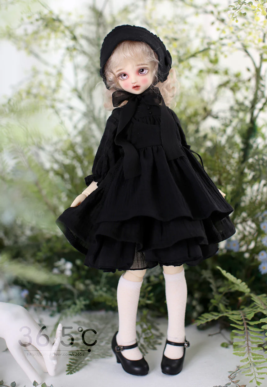 [MSD] Dorothy set - Black (Black) Bonnet（MSD) | Preorder | OUTFIT - Image 3
