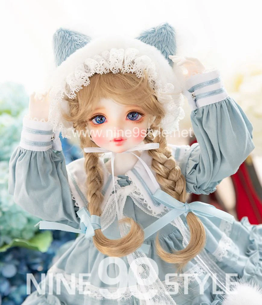 [MSD]Kitty sailor dress(Blue)&[NineBJD] Doll SET | Preorder | DOLL