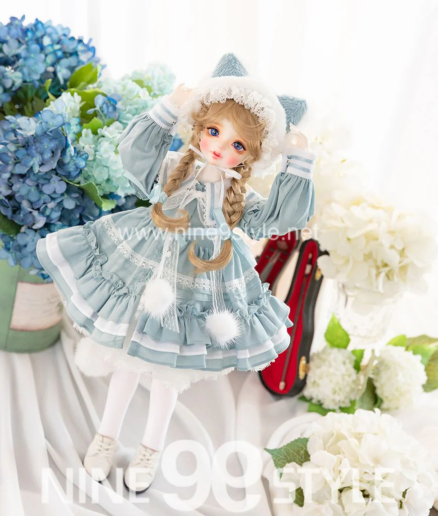 [MSD]Kitty sailor dress(Blue)&[NineBJD] Doll SET | Preorder | DOLL - Image 2