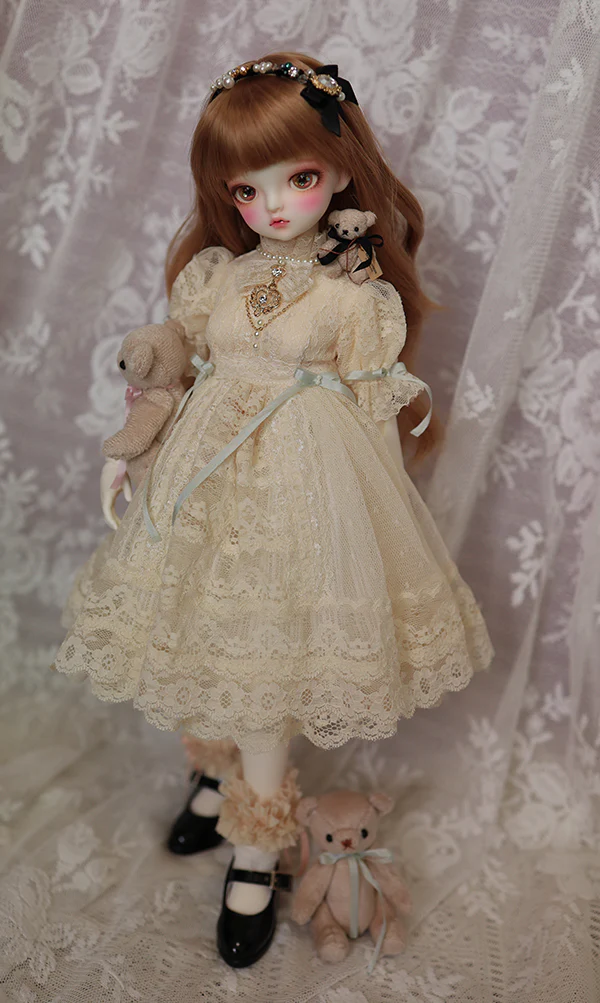 NS-266 Lace dress(ivory) [Basic] | Preorder | OUTFIT - Image 5