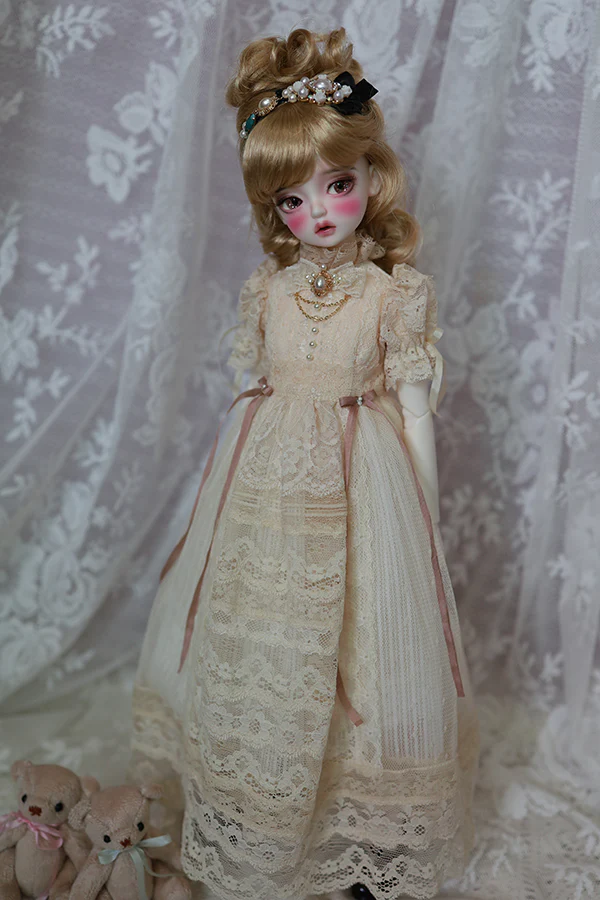 NS-267 long dress (ivory) [Basic] | Preorder | OUTFIT - Image 2