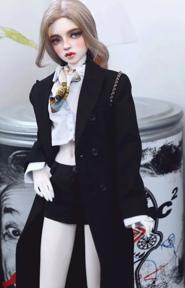 Overfit Coat-Double Breasted 58cm,64cm: Black [Limited time] | Preorder | OUTFIT - Image 3